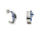 Boucles d'oreilles argent & oxydes zirconium LINEARGENT - 20078-A