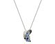 Collier argent & oxydes LINEARGENT - 20078-PE