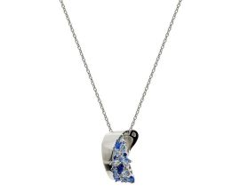 Collier argent & oxydes LINEARGENT - 20078-PE