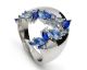 Bague argent et oxydes LINEARGENT - 20078-R