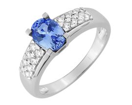 Bague or diamants & saphir - 1.6113.S1