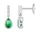 Boucles d'oreilles pendantes or diamant(s) & émeraudes - 2.6078.E1
