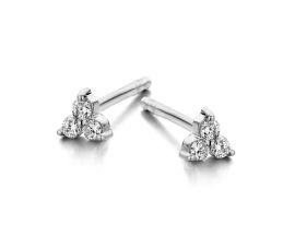 Boucles d'oreilles boutons diamant(s) or Stepec - 057084/A