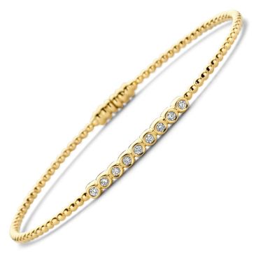 Bracelet rigide or & diamant(s) Stepec - 064398/A