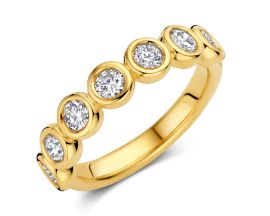 Demi alliance or & diamants Stepec - 91QP24/A