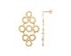 Boucles d'oreilles pendants plaqué or Stepec - IJPJXSPP