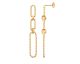 Boucles d'oreilles pendants plaqué or Stepec - IJPOTSPP