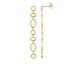 Boucles d'oreilles pendants plaqué or Stepec - IJPUIJPP