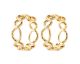 Boucles d'oreilles créoles plaqué or oxydes Stepec - IXXSEPP
