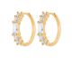 Boucles d'oreilles créoles plaqué or oxydes Stepec - IXSBJBP