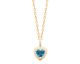 Collier coeur plaqué or oxydes Stepec - ESJETSOU