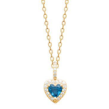 Collier coeur plaqué or oxydes Stepec - ESJETSOU