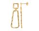 Boucles d'oreilles pendants plaqué or Stepec - IJPBXPPP