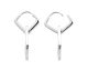 Boucles d'oreilles créoles argent et oxydes Stepec - BXUJTBP