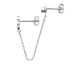 Boucle d'oreille argent oxydes de zirconium Stepec - BJPPOUBP