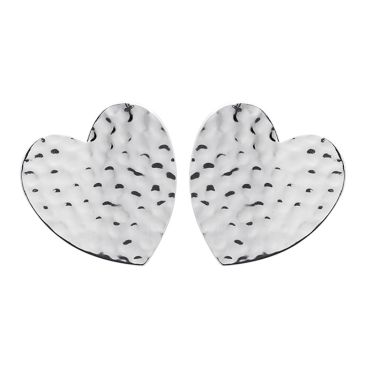 Boucles d'oreilles boutons coeurs argent Stepec - SJPPSPPP