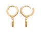Boucles d'oreilles créoles plaqué or oxydes Stepec - IXJTOBP
