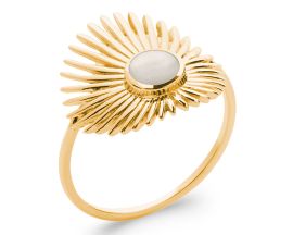 Bague plaqué or et nacre Stepec - IIEXEPO