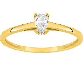 Bague solitaire or & diamant synthétique Stepec - 9KLGD117Y