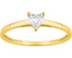 Bague solitaire coeur or & diamant synthétique Diamanti - 9KLGD120Y