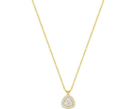 Collier or & diamant(s) synthétique(s) Stepec - 9KLGD135Y