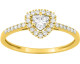 Bague or & diamants synthétiques Stepec - 9KLGD138Y