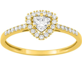Bague or & diamants synthétiques Stepec - 9KLGD138Y