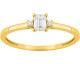 Bague solitaire or & diamants synthétiques Stepec - 9KLGD143Y