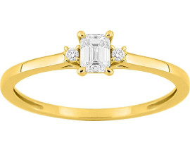 Bague solitaire or & diamants synthétiques Diamanti - 9KLGD143Y