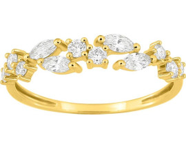 Bague or & diamants synthétiques Stepec - 9KLGD153Y