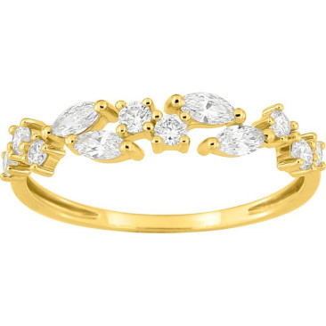 Bague or & diamants synthétiques Stepec - 9KLGD153Y