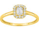 Bague or & diamants synthétiques Stepec - 9KLGD159Y