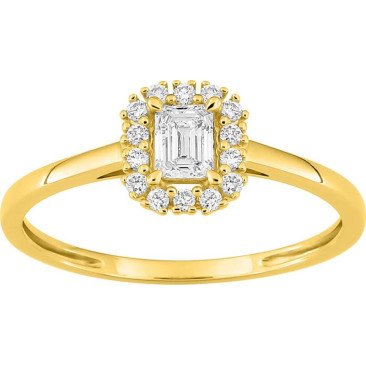 Bague or & diamants synthétiques Stepec - 9KLGD159Y