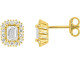 Boucles d'oreilles boutons diamants synthétiques or Stepec - 9KLGD160Y