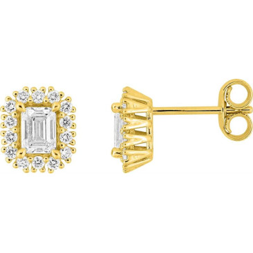 Boucles d'oreilles boutons diamants synthétiques or Diamanti - 9KLGD160Y