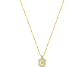 Collier or & diamant(s) synthétique(s) Stepec - 9KLGD161Y