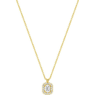 Collier or & diamant(s) synthétique(s) Stepec - 9KLGD161Y