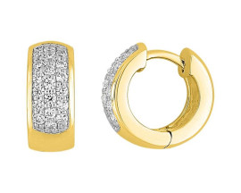Boucles d'oreilles créoles or & diamant(s) - 2.6064.23