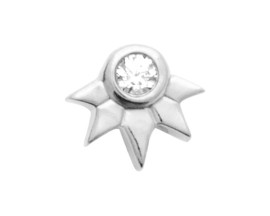 Piercing argent & oxyde Stepec - BJPSOXBP