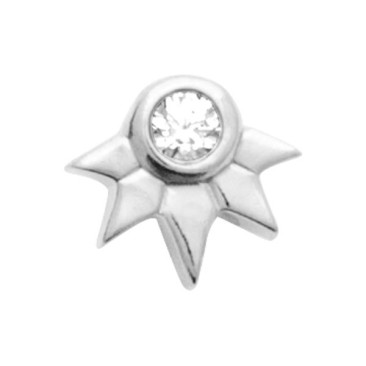Piercing argent & oxyde Stepec - BJPSOXBP