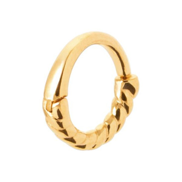Piercing créole plaqué or Stepec - IXSUJPP