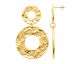 Boucles d'oreilles pendants acier doré Stepec - JBIIBPE