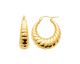 Boucles d'oreilles créoles acier doré Stepec - JXPJXPE