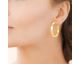 Boucles d'oreilles créoles acier doré Stepec - JXPOBPE