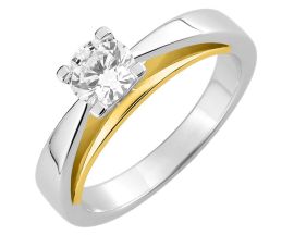 Bague solitaire or diamant 0,70 carat - DC097XB2