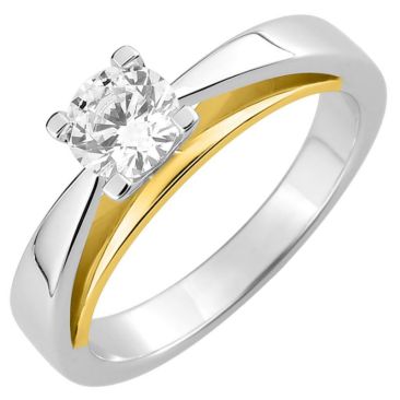 Bague solitaire or diamant 0,70 carat - DC097XB2