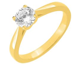 Bague solitaire or diamant 0.70 carat Girard - EA001JJB2