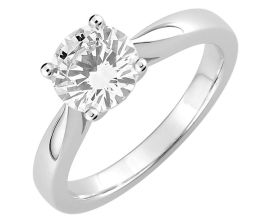 Bague solitaire or diamant 1,5 carats GSI certifié - EA001PGB2