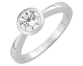 Bague solitaire or diamant 0.70 carat - EA005JGB2