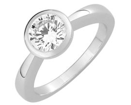 Bague solitaire or diamant 1 carat - EA005NGB2